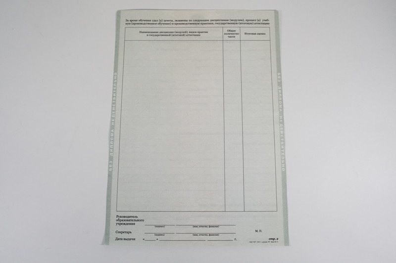 Диплом о начальном образовании  2010-2024 годов в Невинномысске