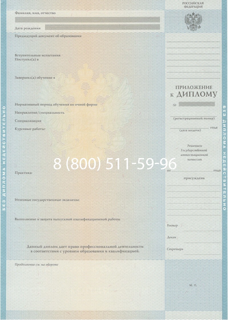 Заказать Диплом специалиста 2010-2011 годов в Невинномысске